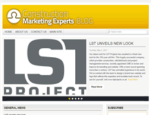 Tablet Screenshot of constructionmarketingblog.co.uk